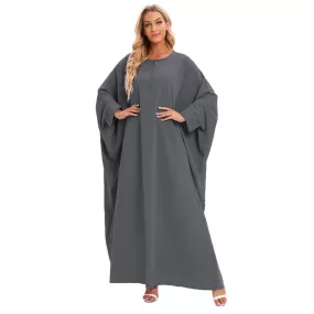 15 Color Options Muslim Women Farasha Abaya Dress