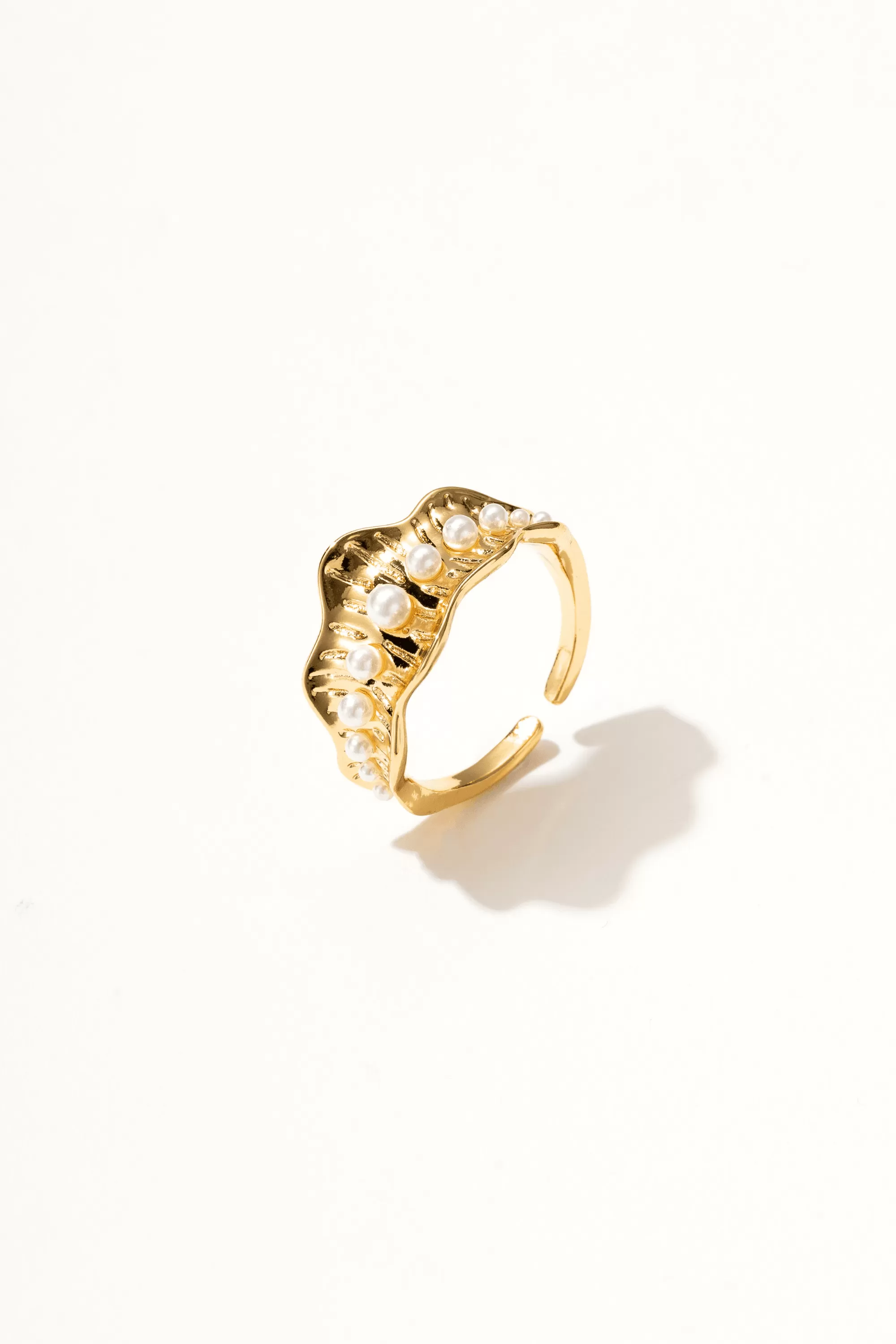 18K Crown Adjustable Ring