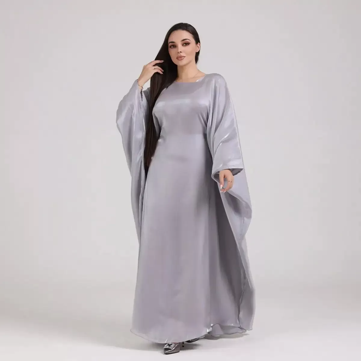 20 Color Options Sparkling Women Abaya Dress