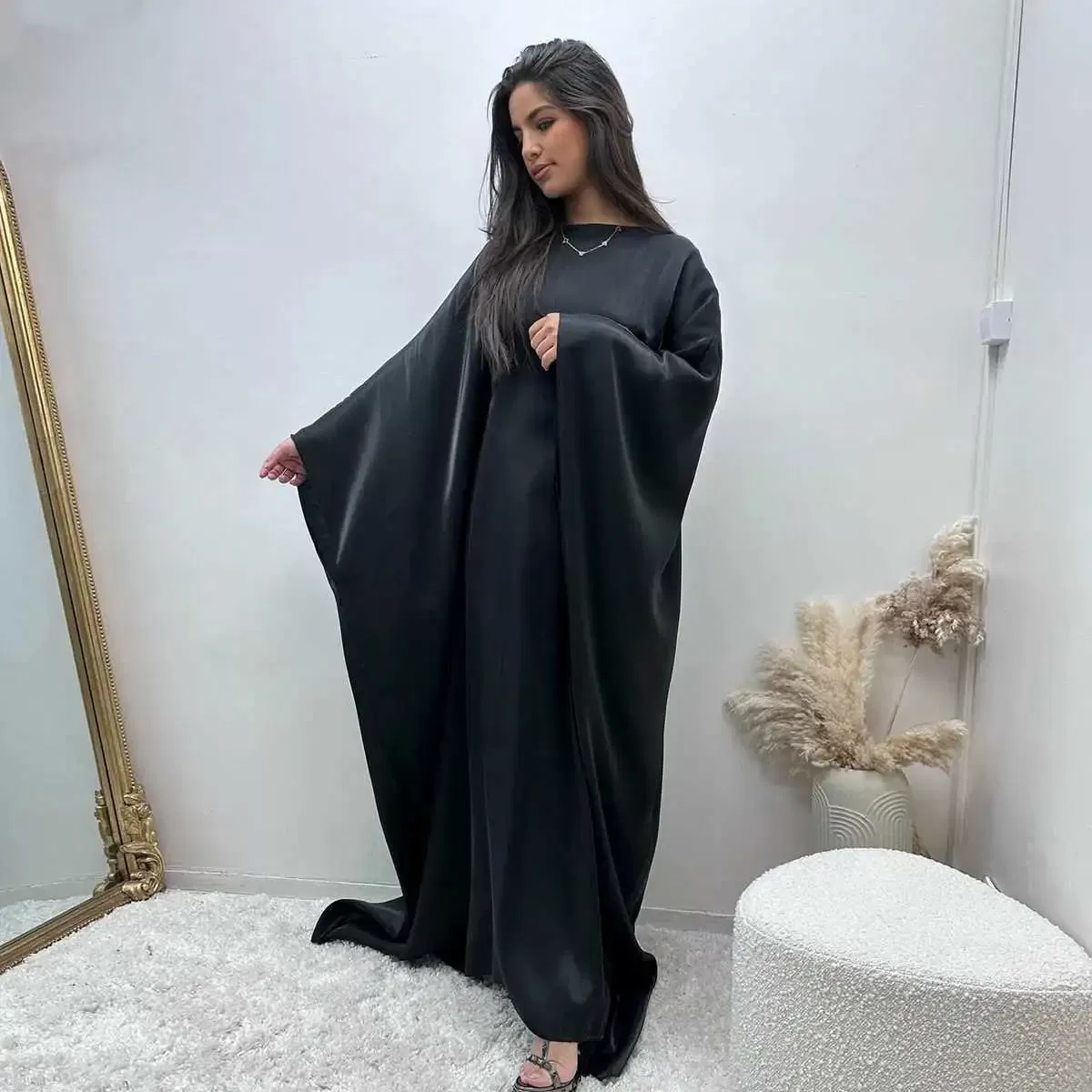 20 Color Options Sparkling Women Abaya Dress