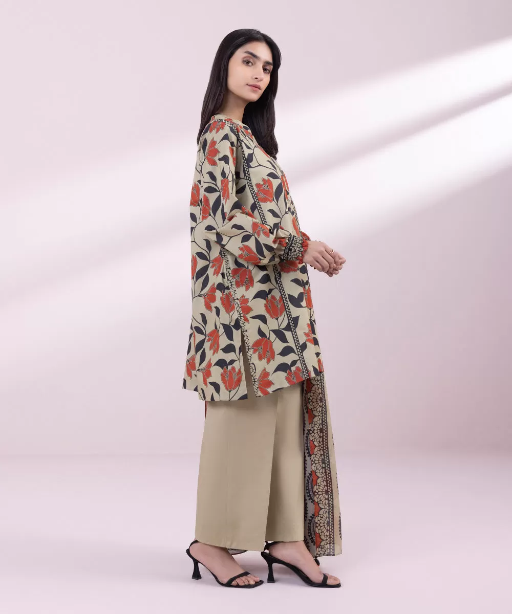 3 Piece - Printed Lawn Suit