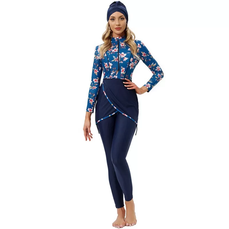 3 Pieces Set Swimwear Swimsuit Burkini Bathing Suit