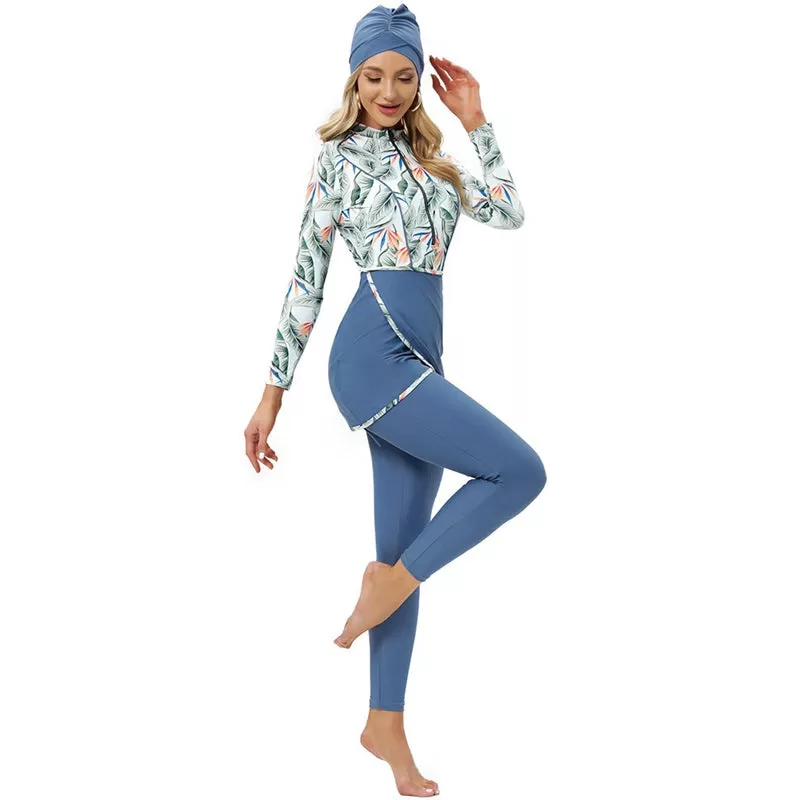 3 Pieces Set Swimwear Swimsuit Burkini Bathing Suit