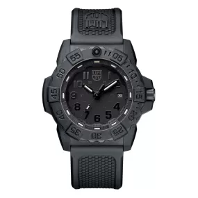 45MM LUMINOX EVO SEAL BLACKOUT QUARTZ WATCH WITH BLACK DATE DIAL