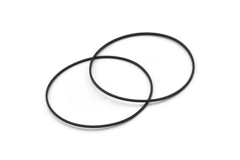 55mm Circle Connectors - 12 Oxidized Black Brass Circle Connectors (55x1x1mm) BS 1106