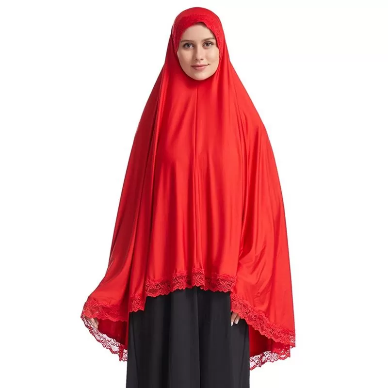 6 Colors Long Khimar Hijab Overhead