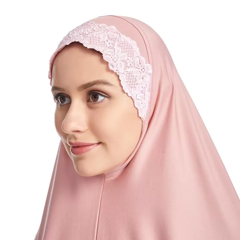 6 Colors Long Khimar Hijab Overhead