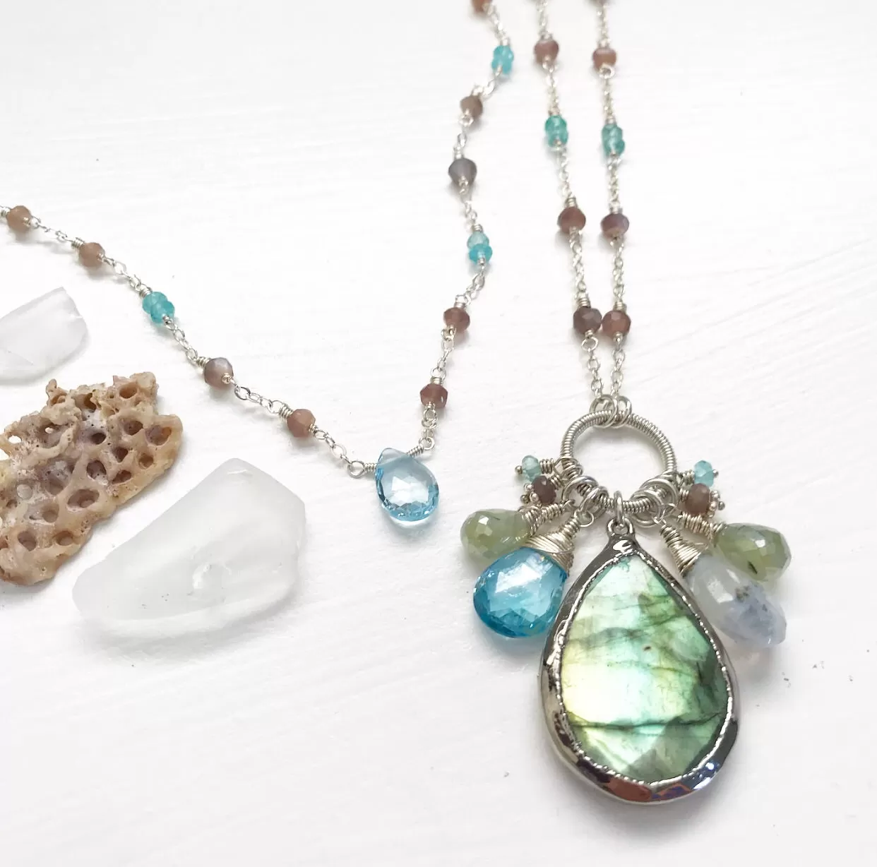 650-Gemstone Layering Necklace