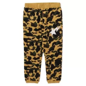 A BATHING APE 1ST CAMO SWEAT PANT  - YELLOW