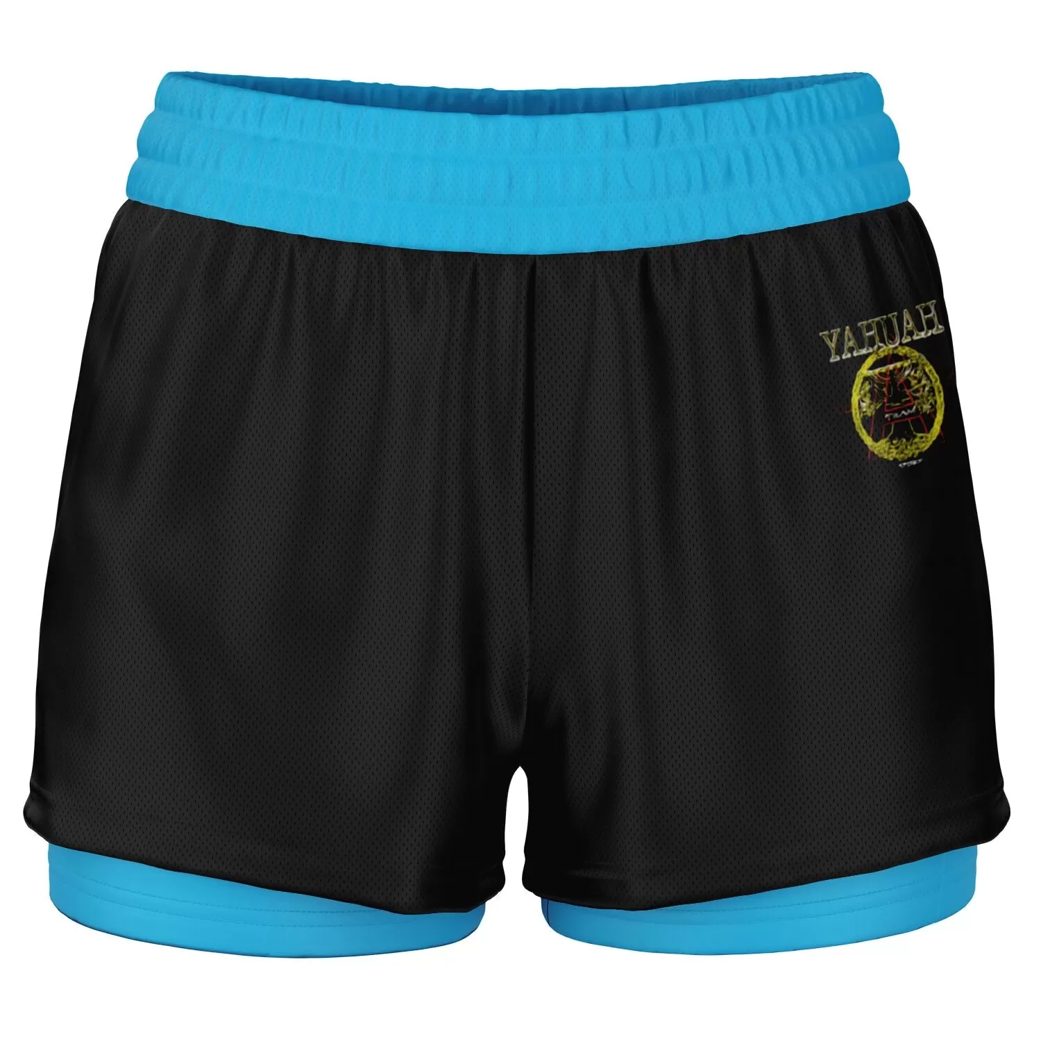 A-Team 01 Blue Ladies Designer 2-in-1 Shorts