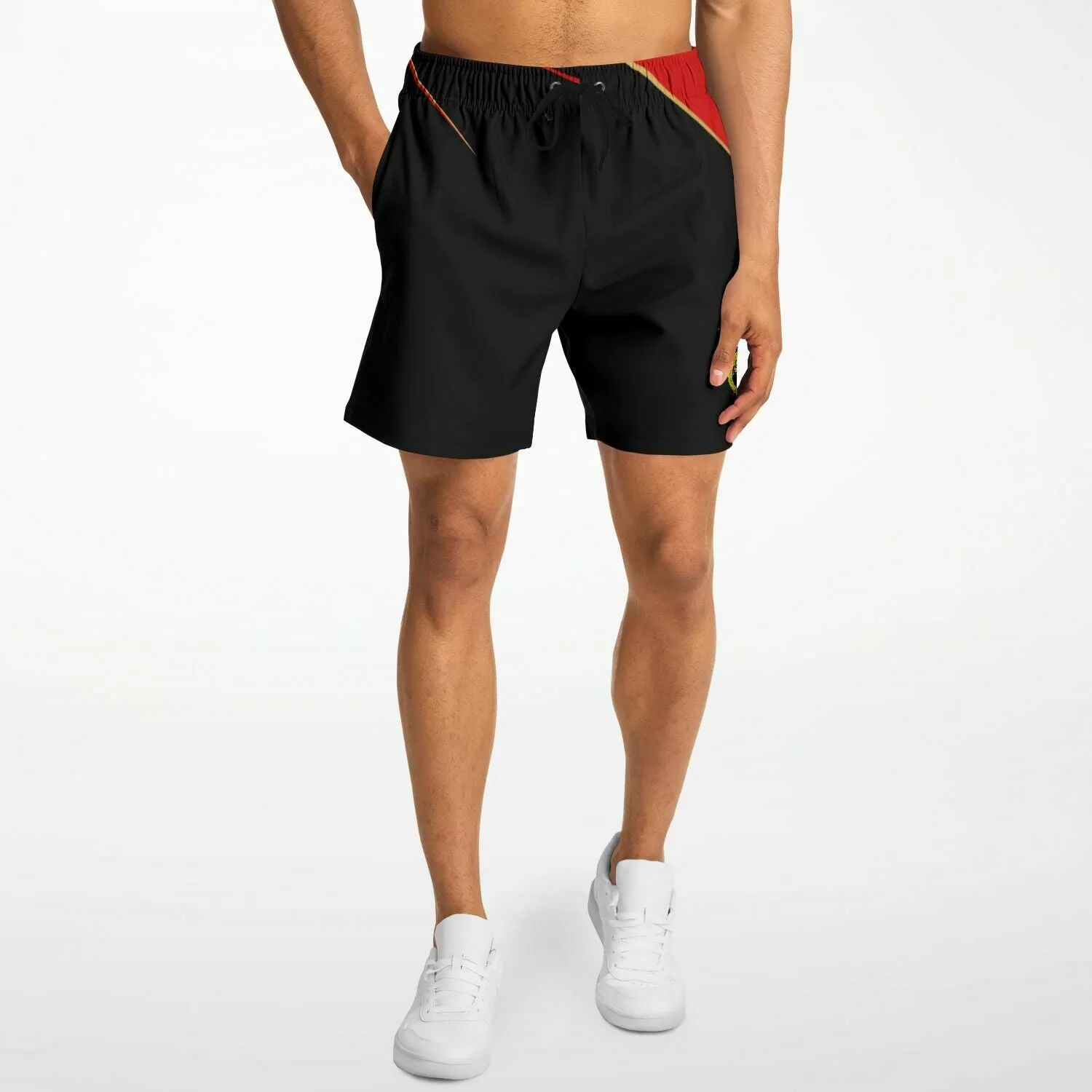 A-Team 01 Red Men's Designer Athletic Shorts