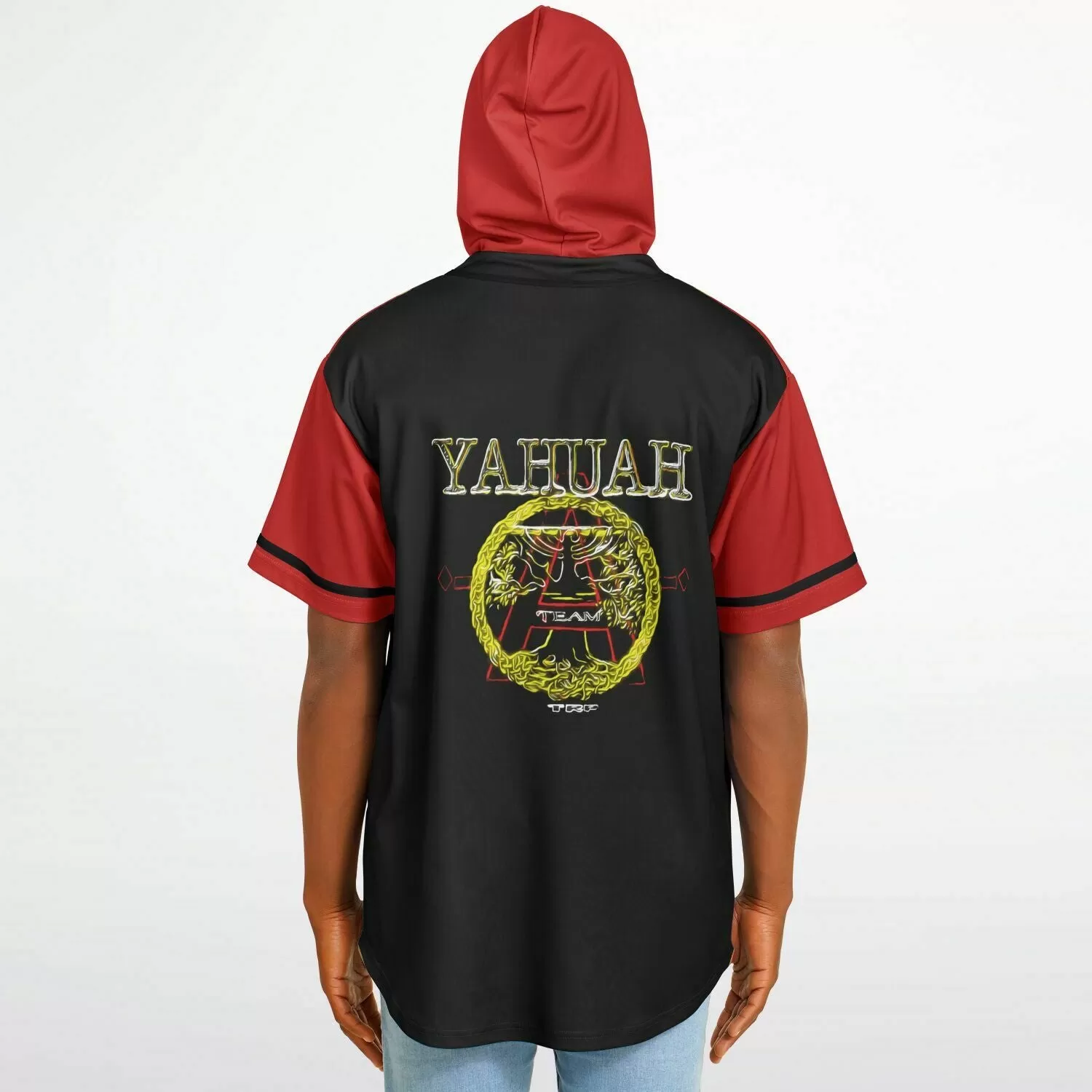 A-Team 01 Red Men's Designer Hooded Baseball Jersey