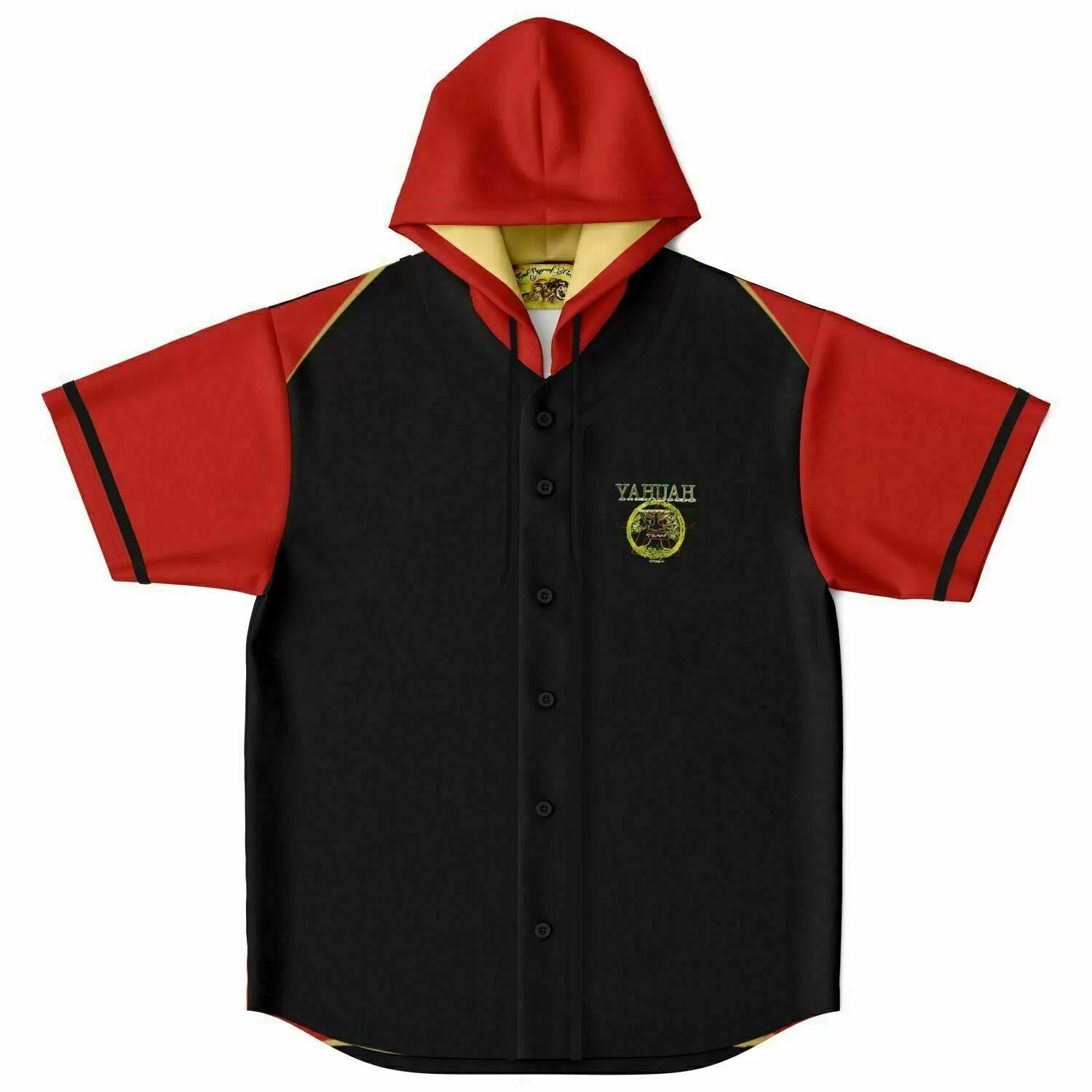 A-Team 01 Red Men's Designer Hooded Baseball Jersey