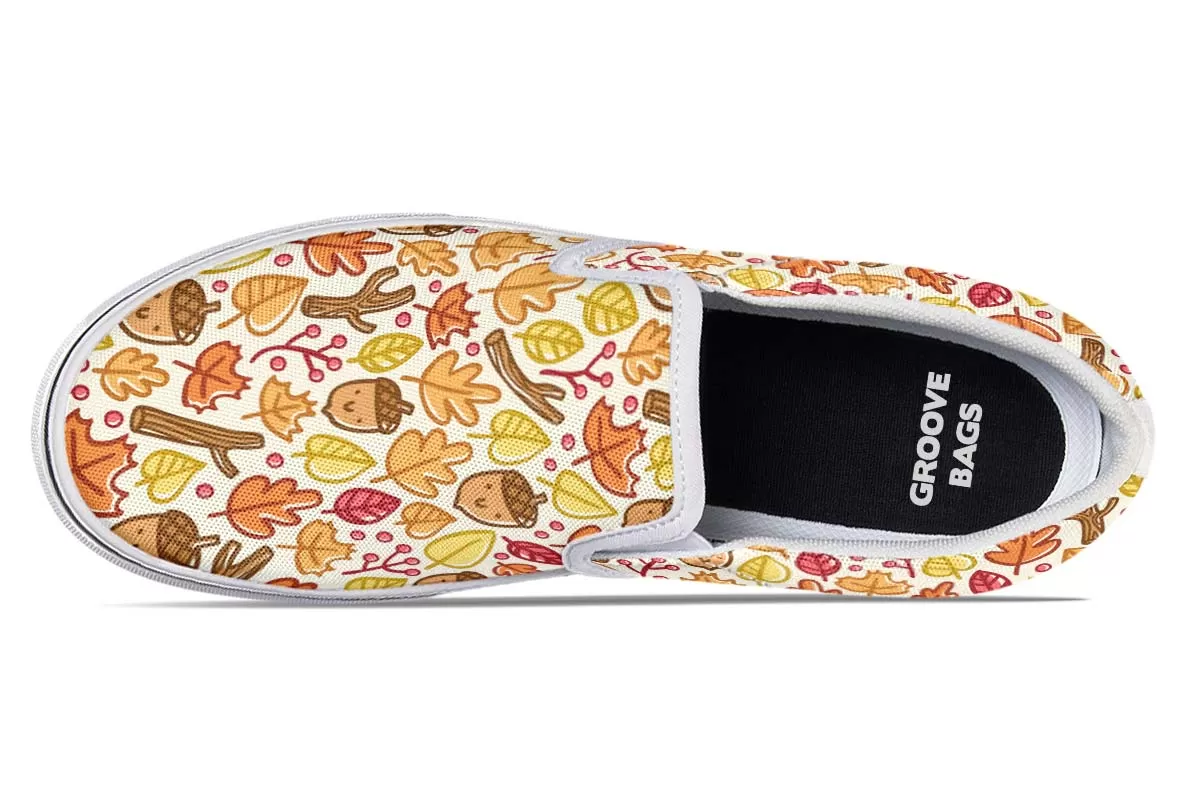 Adorable Autumn Pattern Slip-On Shoes