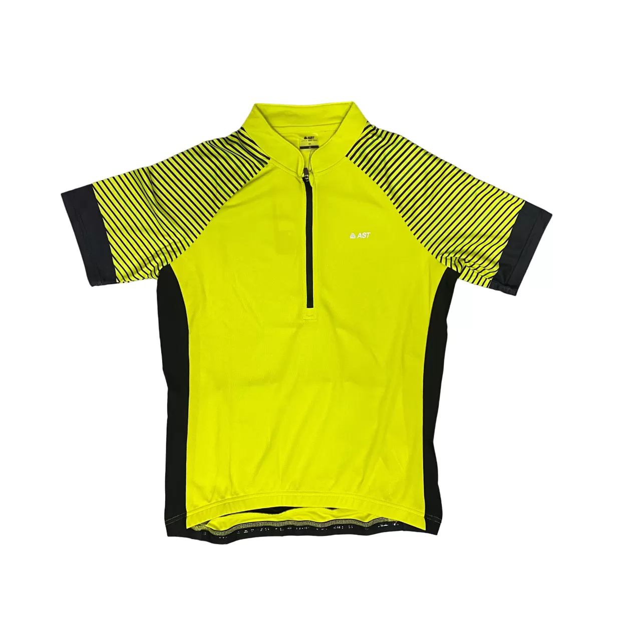 Astrolabe men's cycling t-shirt with half zip and back pockets K37X Q4R yellow