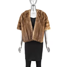 Autumn Haze Mink Stole- Size Free