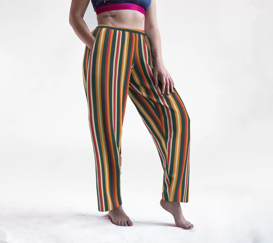 Autumn Striped Lounge Pants