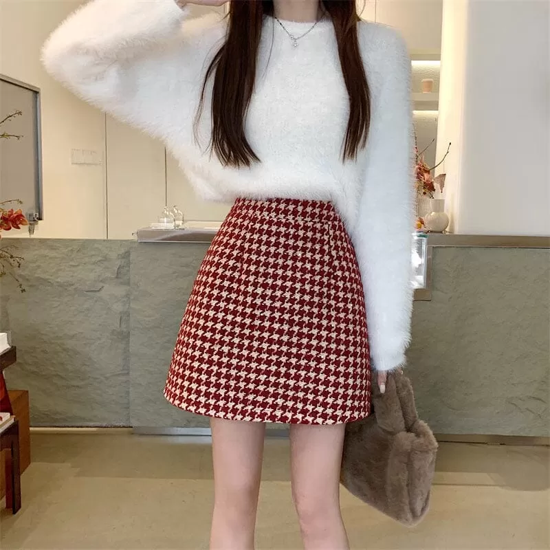 Autumn Winter High Waist Skirt SD2108