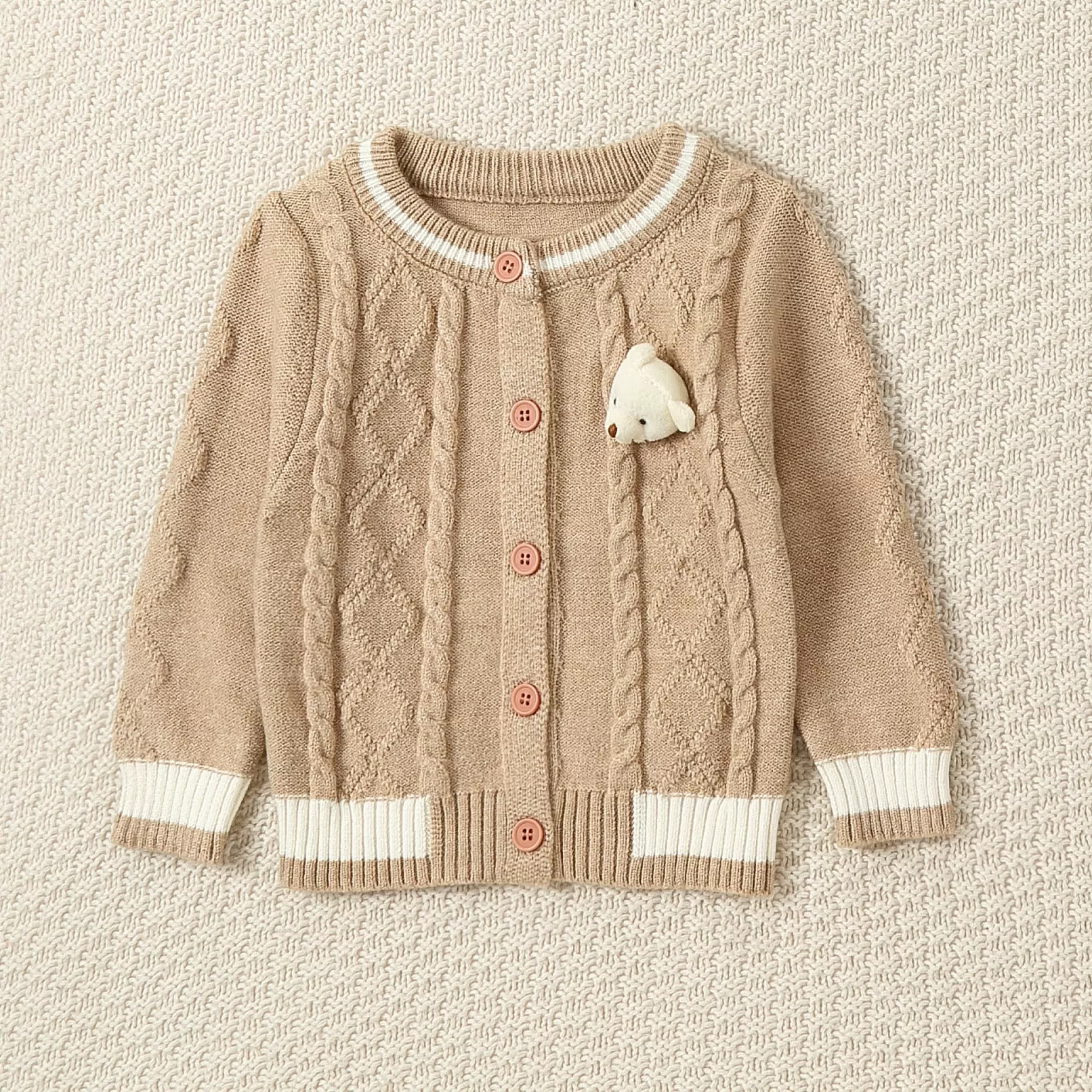 Baby Kid Girls Solid Color Cardigan Wholesale 231130103