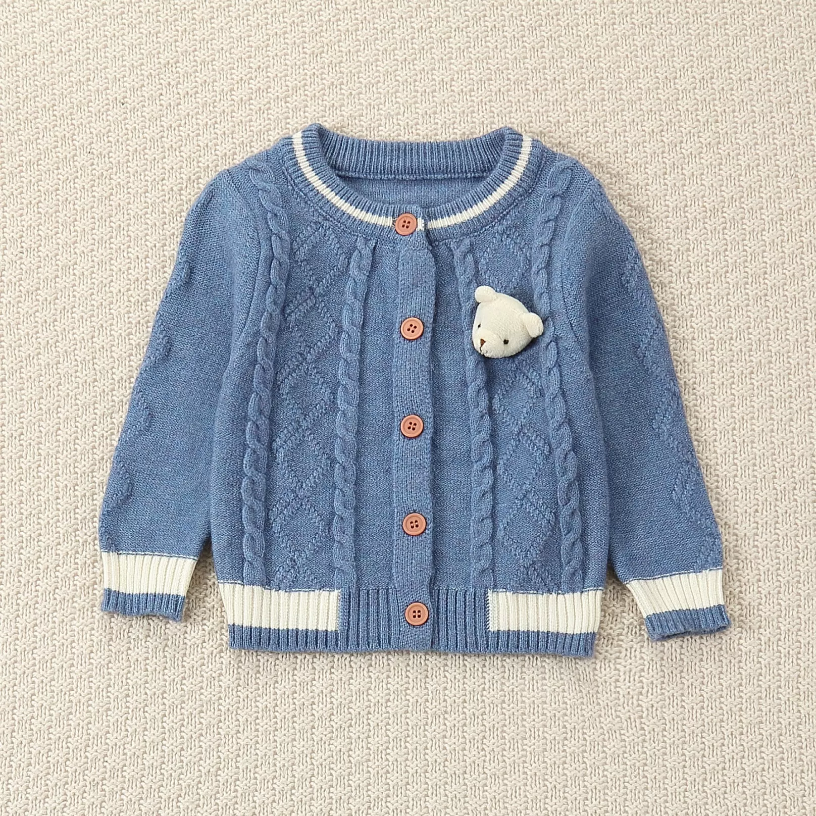 Baby Kid Girls Solid Color Cardigan Wholesale 231130103