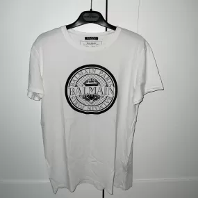 Balmain flocked coin T-shirt