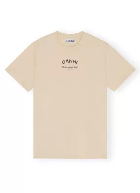 Basic Jersey Ganni Relaxed T-Shirt T3531