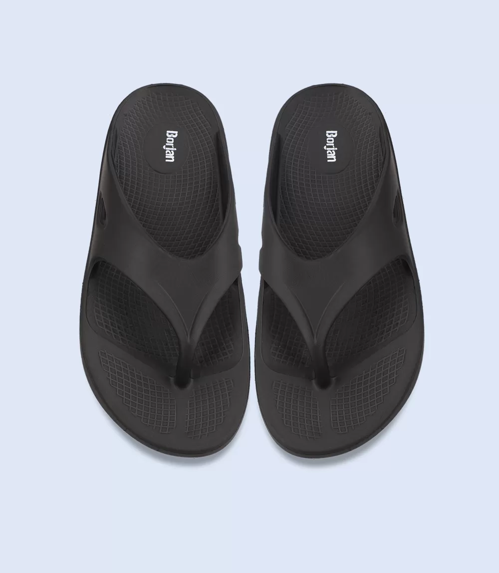 BM5296-BLACK-Men Flip flop