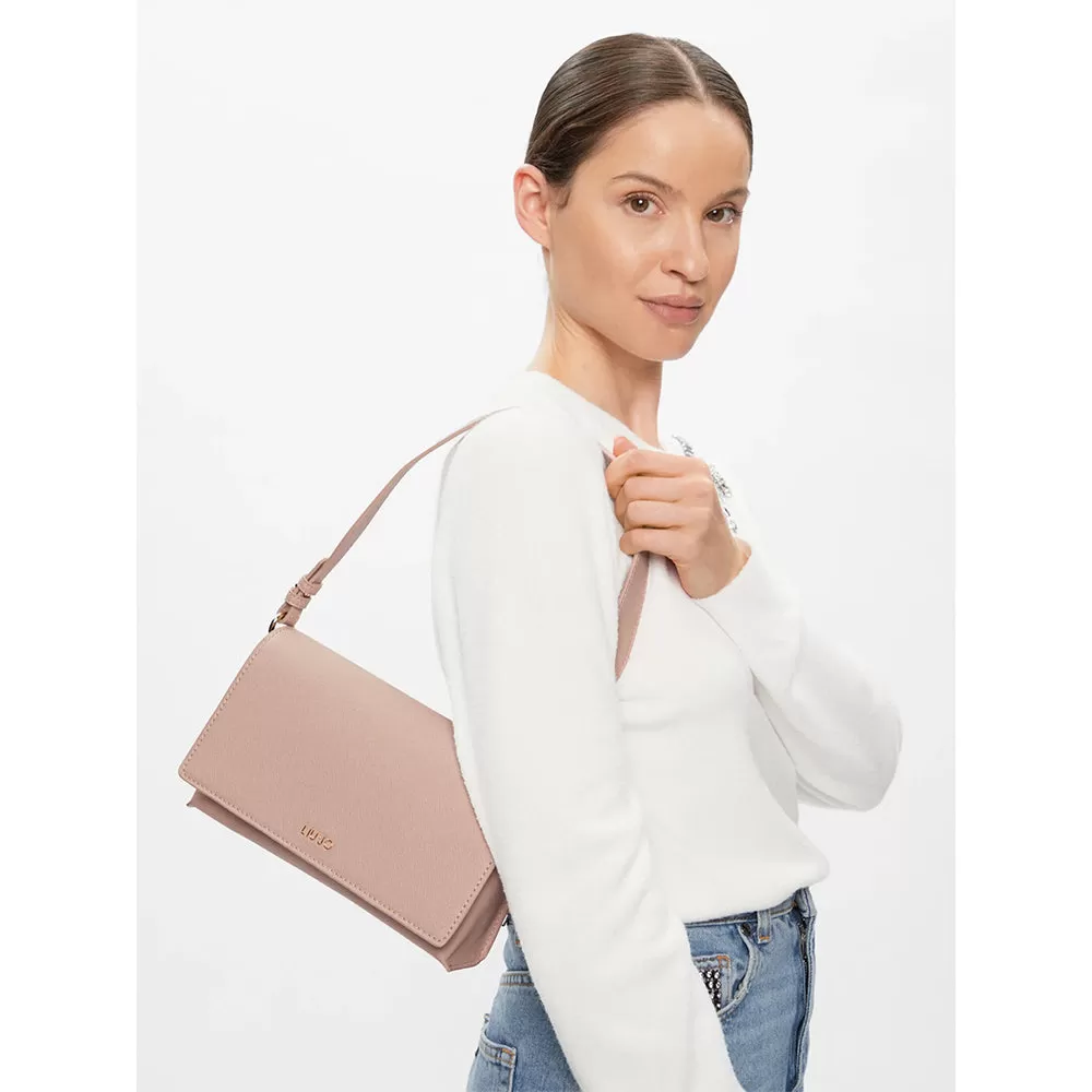 Borsa Donna a Spalla con Tracolla LIU JO Better Meg Rose con Logo