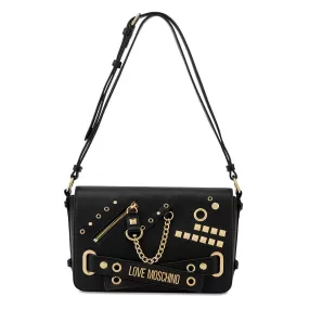 Borsa Donna a Spalla LOVE MOSCHINO linea Starry Night colore Nero