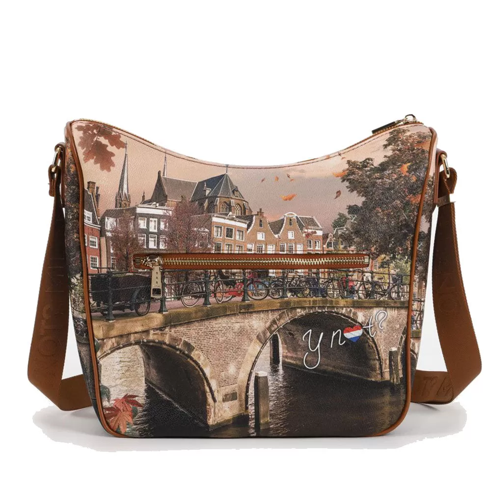 Borsa Donna  Y NOT Hobo Large a Tracolla YES-606 Autumn River