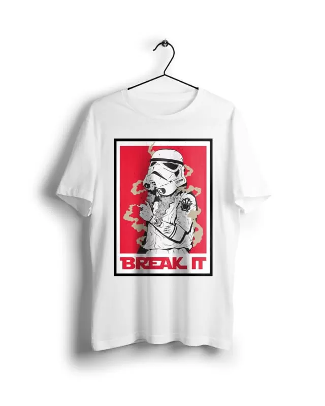 Break It Star Wars - Digital Graphics Basic T-shirt White