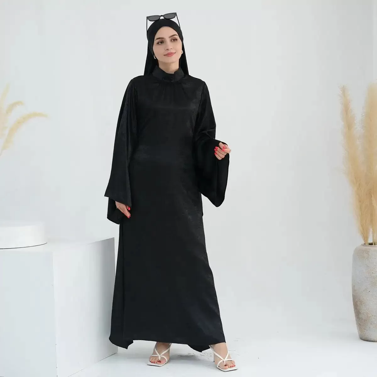 Bronzing Gleam Muslim Women Abaya Dress