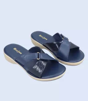 BW9375-NAVY-Women Slipper