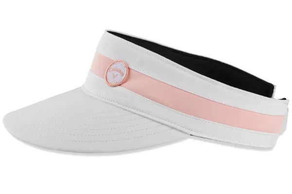 Callaway Ladies 2022 Golf Visor Roze Wit