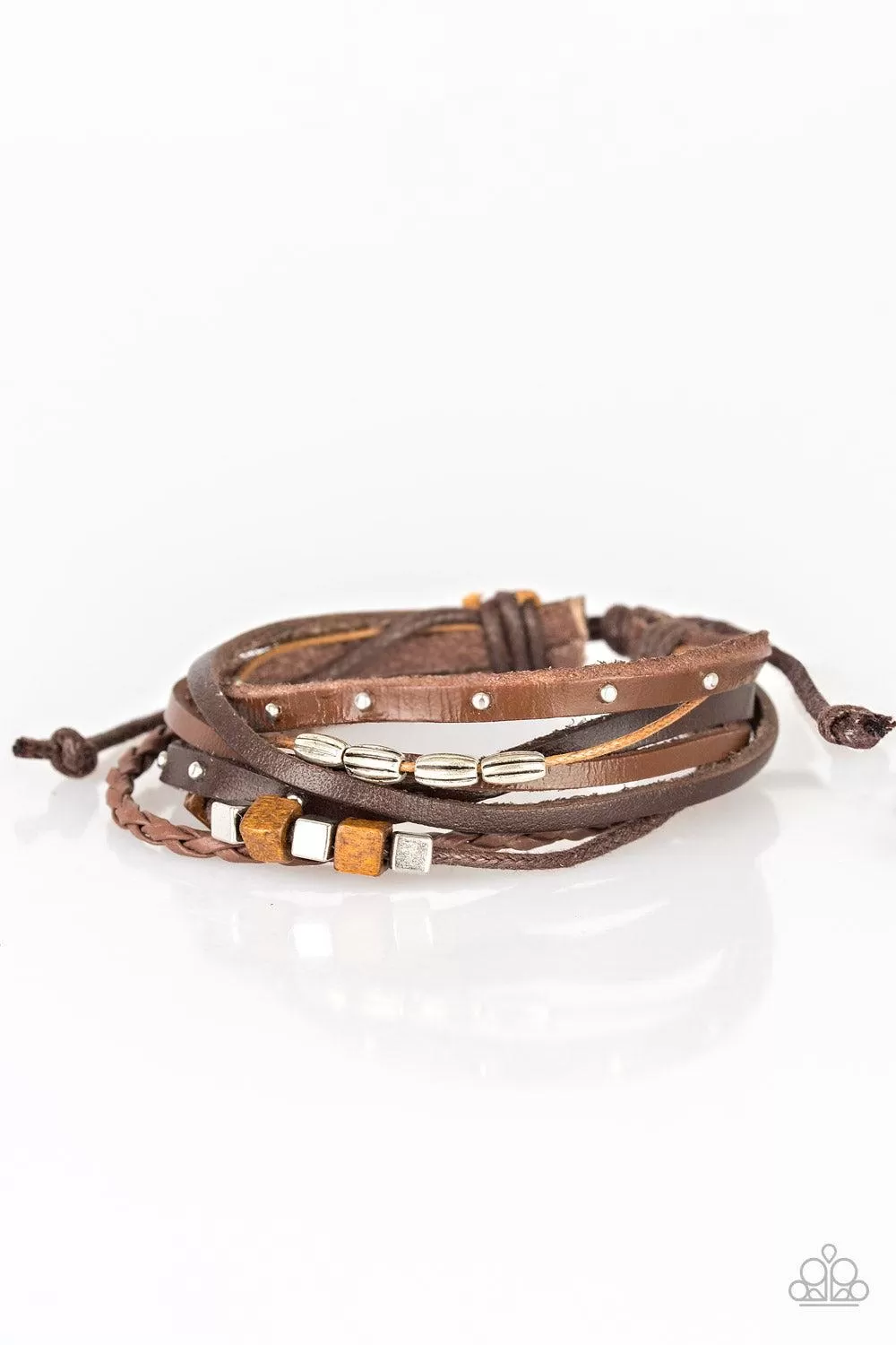 Carefree Camper Brown Urban Bracelet - Paparazzi Accessories