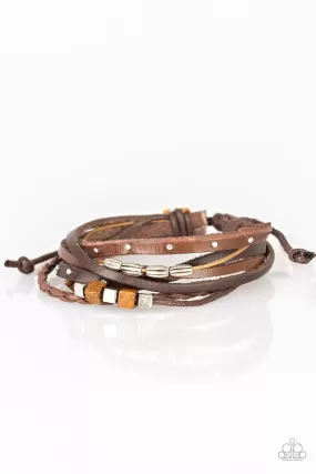 Carefree Camper Brown Urban Bracelet - Paparazzi Accessories