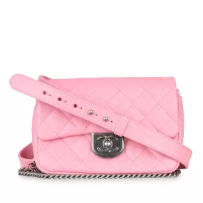 Chanel Double Carry Flap Bag - Pink