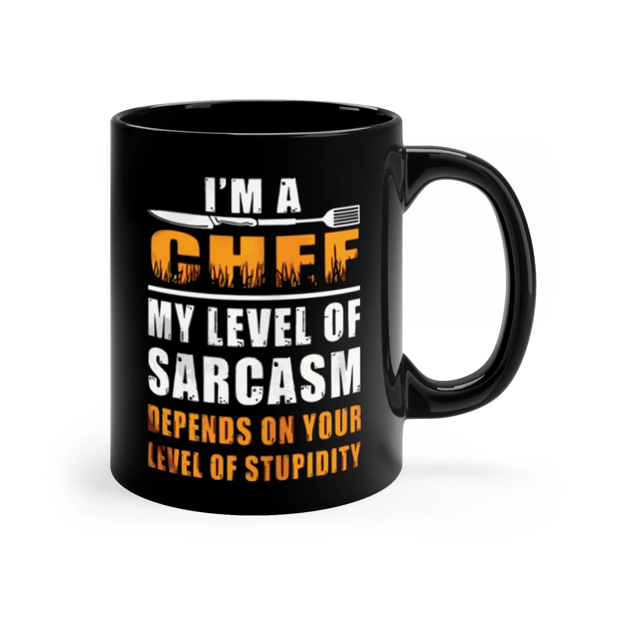 Chef Black Mug Design