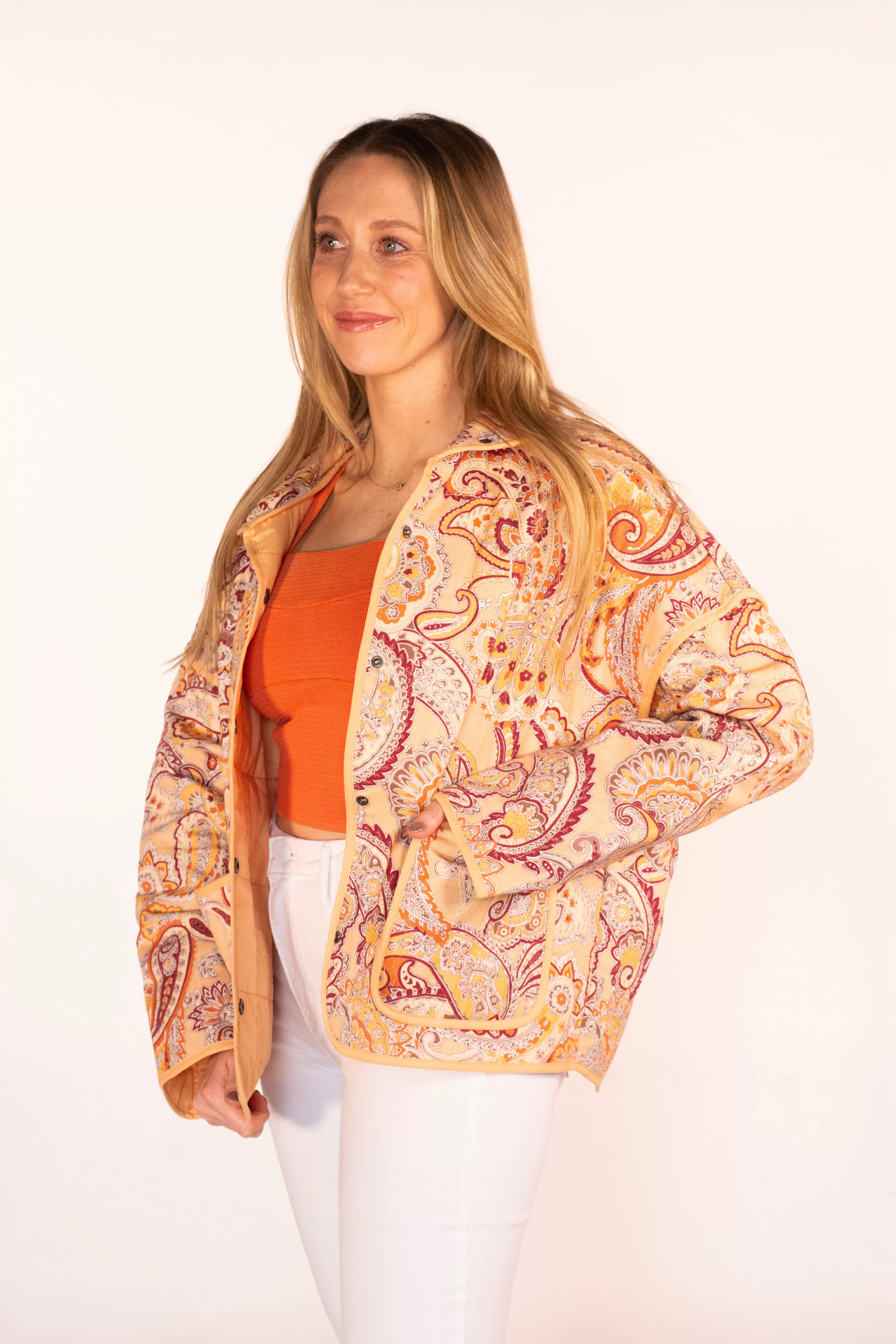 Chic Calling Paisley Print Jacket