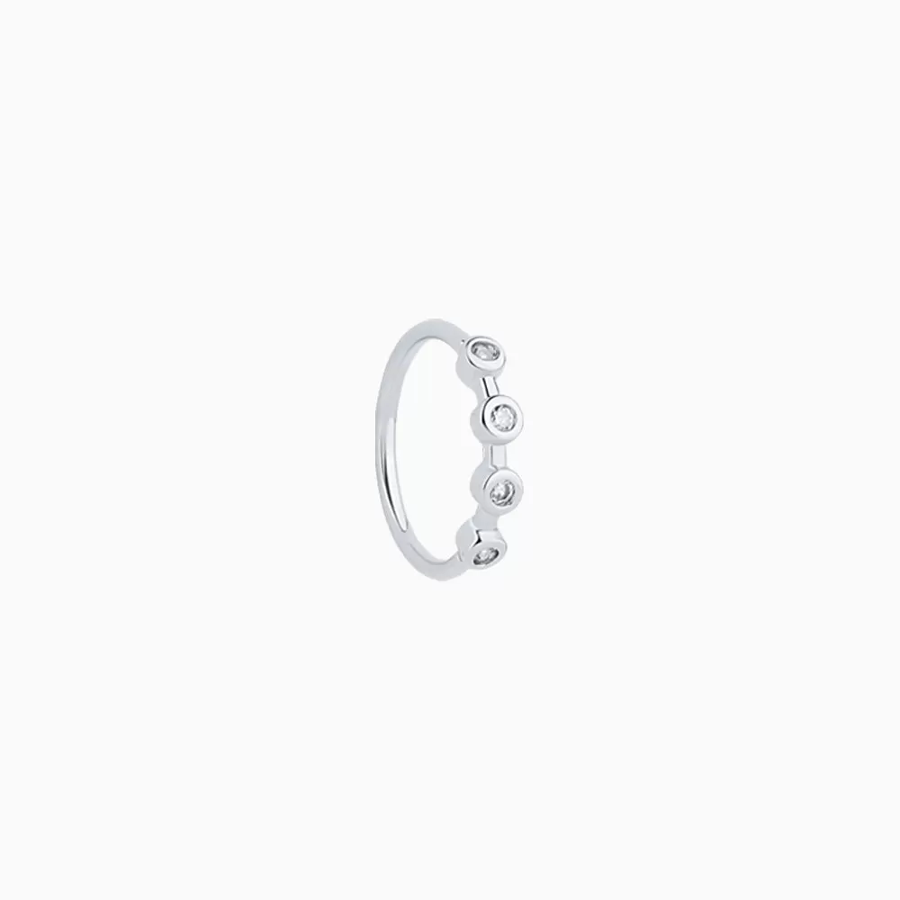 Chic Gemstone Nose Hoop