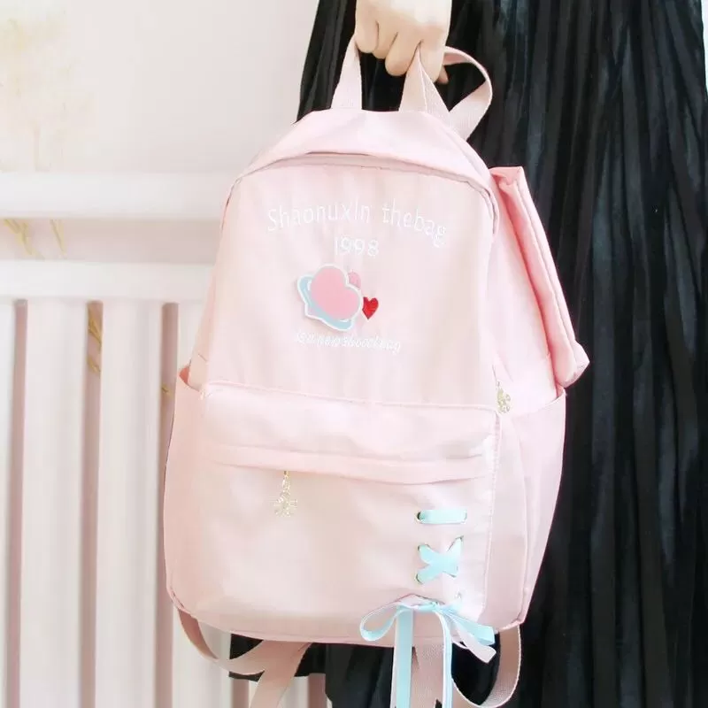 CHIC LOVE LETTER EMBROIDERY BACKPACK BY50705