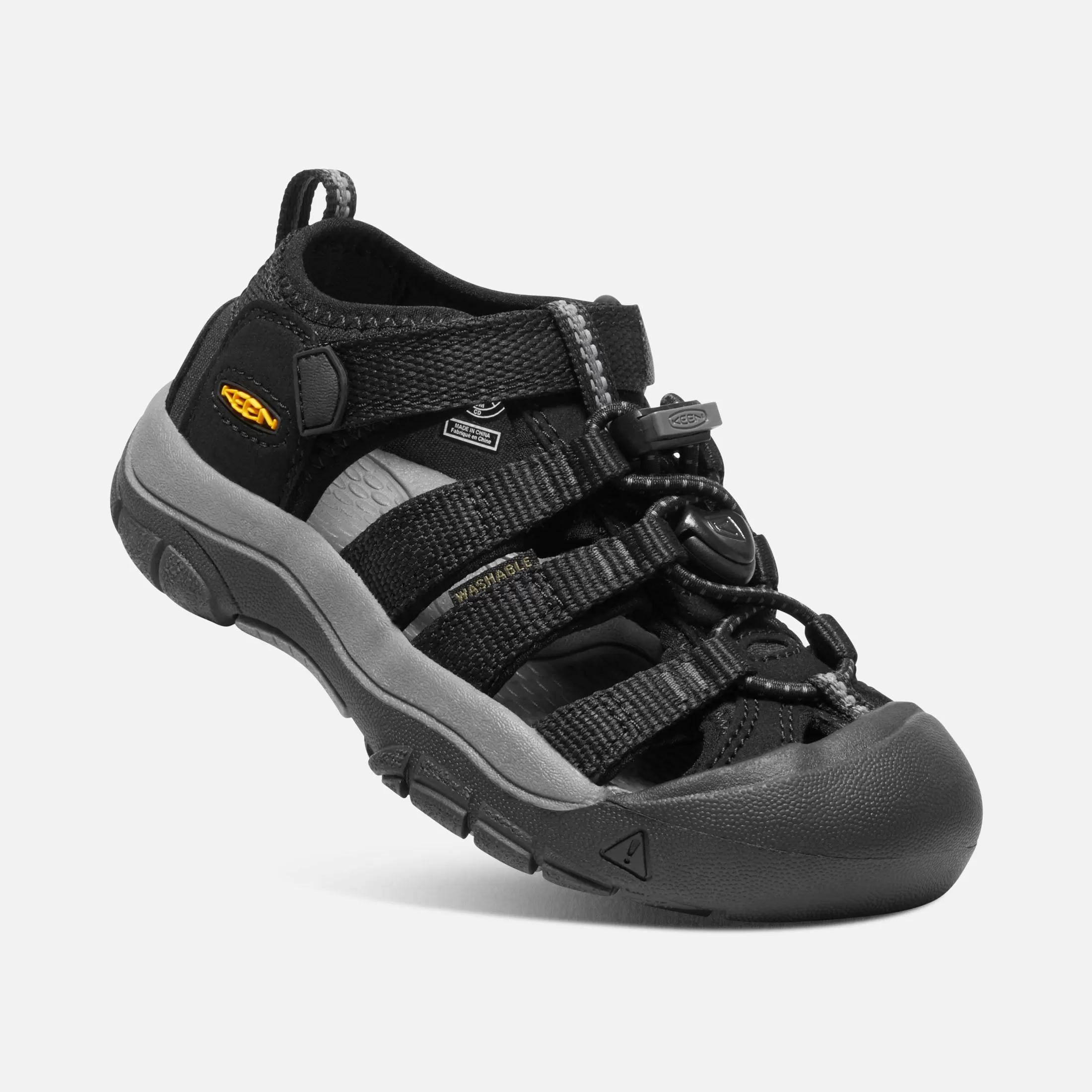 Childrens Newport H2 - Black/Keen Yellow