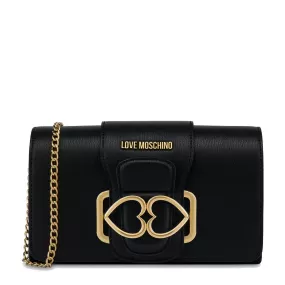 Clutch Donna con Tracolla LOVE MOSCHINO linea Love Bridge Nera