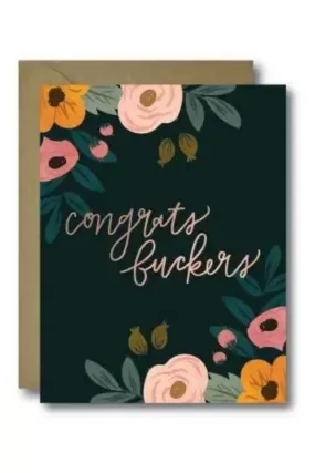 Congrats Fuckers Card