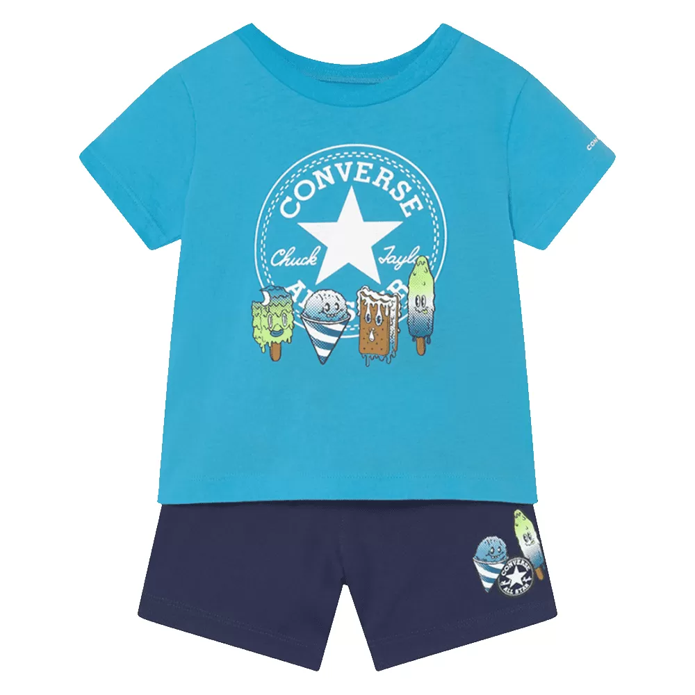 Converse Set T-Shirt e Short Ice Cream Kids