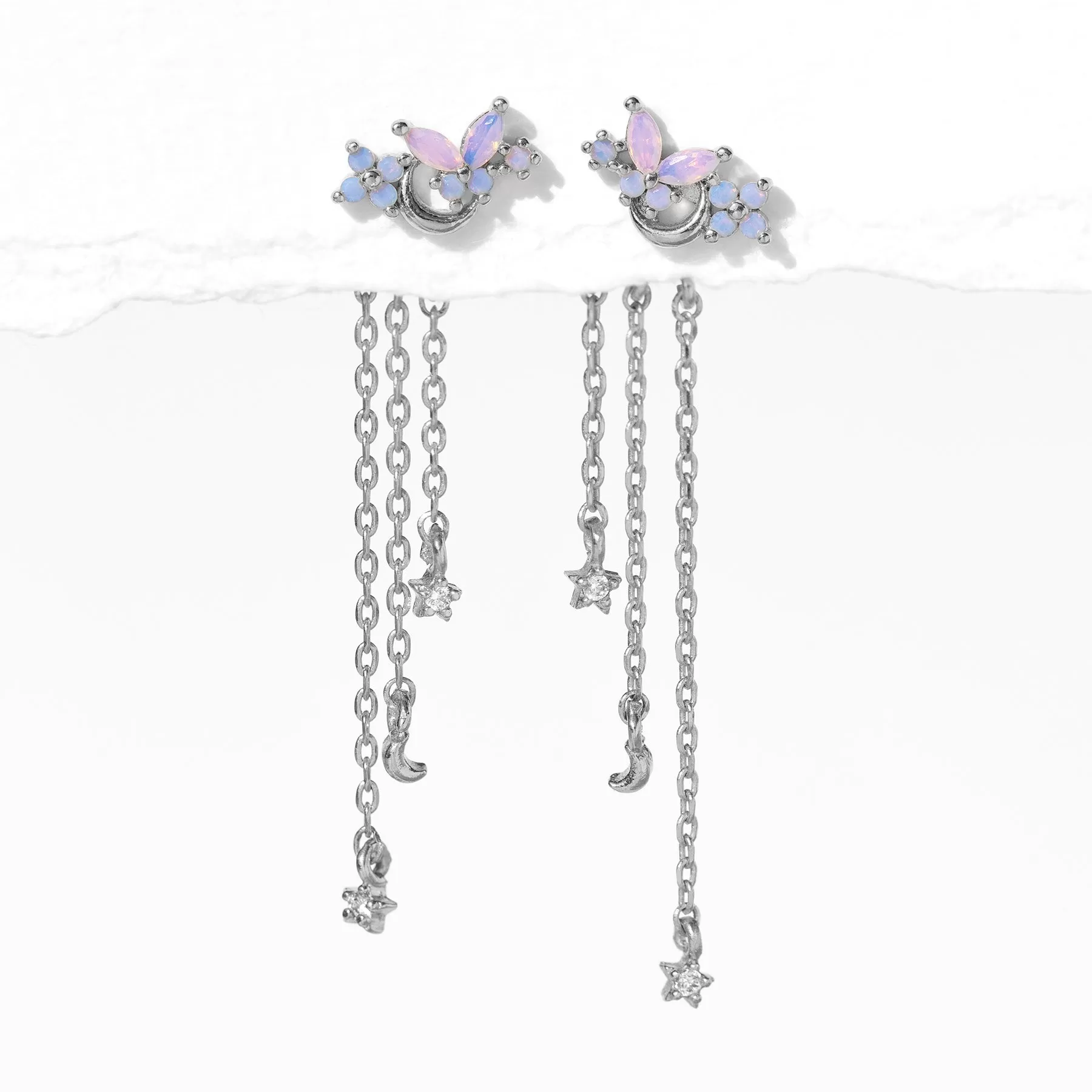 Cosmic Flutterby Dangle Earrings