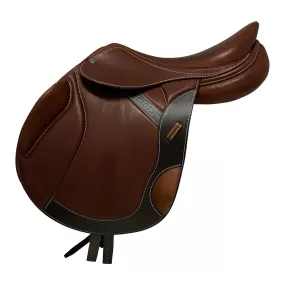 Crosby 2023 Monoflap Jump Saddle in Oiled Cognac  - 17.5