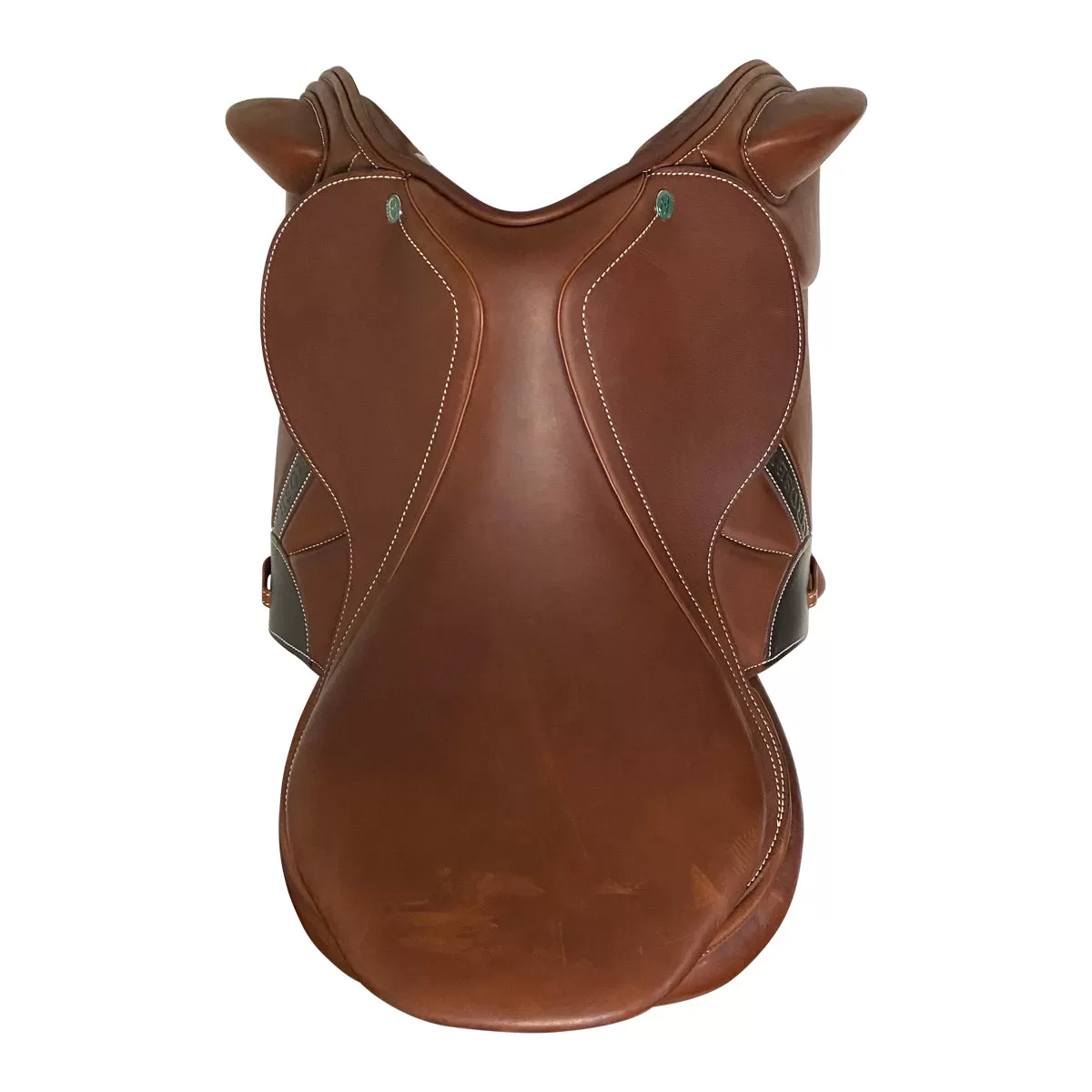 Crosby 2023 Monoflap Jump Saddle in Oiled Cognac  - 17.5