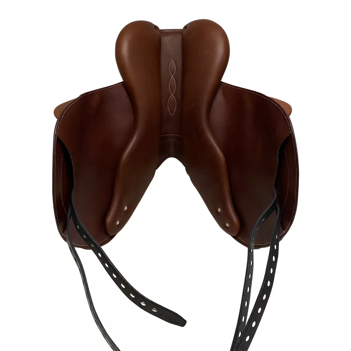 Crosby 2023 Monoflap Jump Saddle in Oiled Cognac  - 17.5