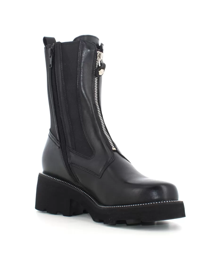 Cult women's amphibious boot with elastic upper and zip Grace 3929 Mid CLW392900 black